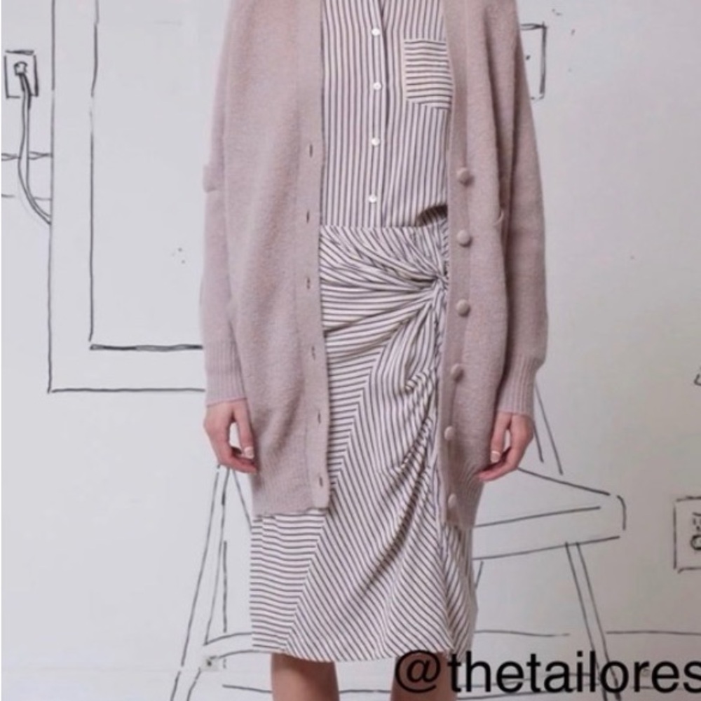 Band Of Outsiders
Band of Outsiders Gathered Striped Silk Crepe De Chine
Skirt
